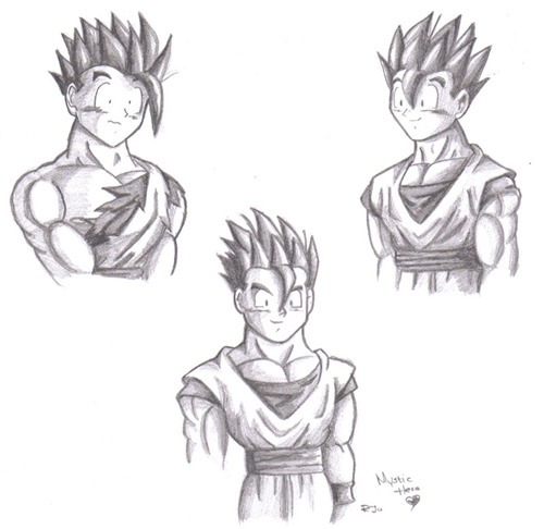 Gohan Sketches! by RJ