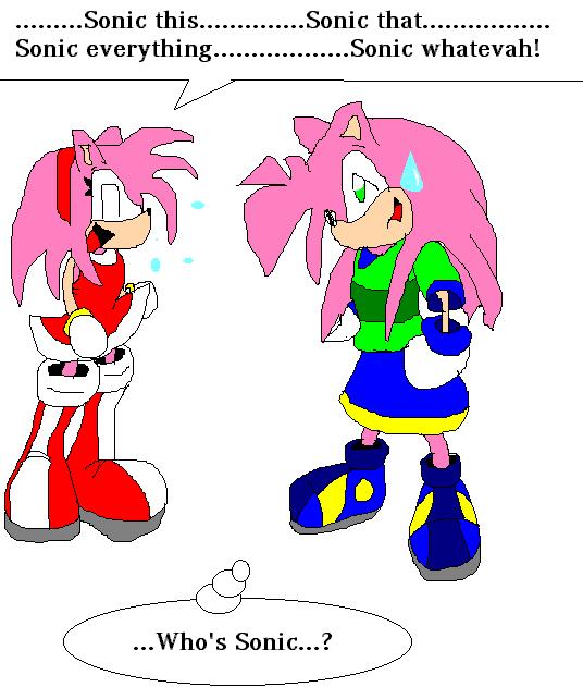 Amy-Tiara: Who's Sonic? by RT_rulz