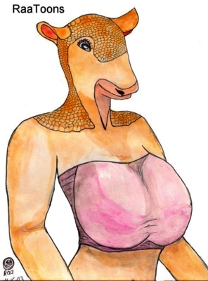 Armadilo in Pink. by RaaToons
