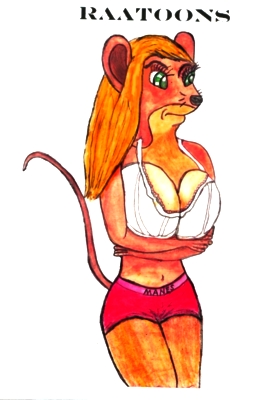 Mouse in underwear by RaaToons