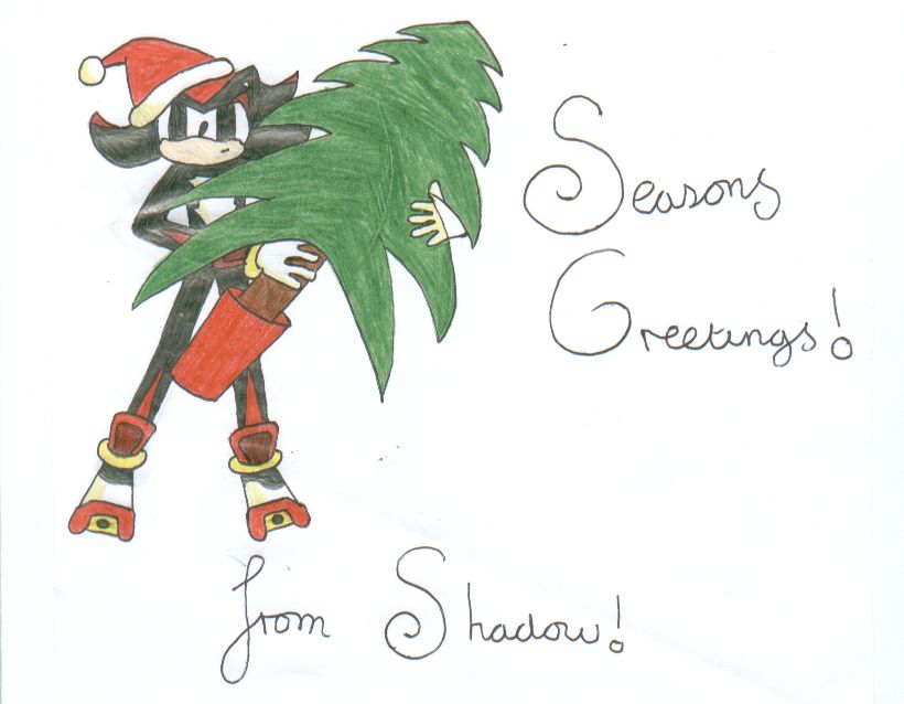 Christmas greetings from Shadow by RachelTheFox