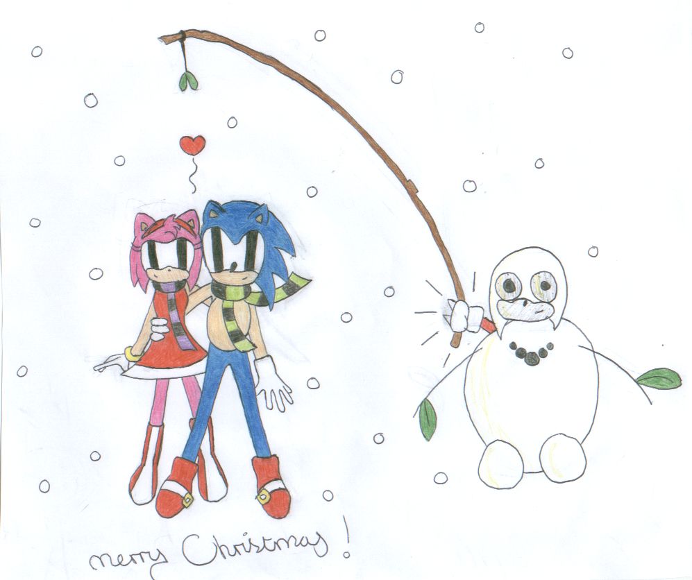 Sonamy Christmas (request for SonicandCloud4eva) by RachelTheFox