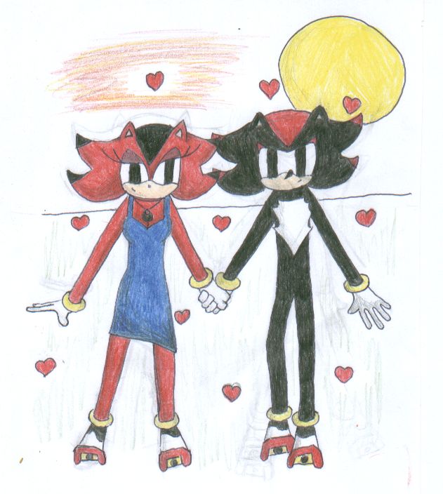 Shally and Shadow (request from sonicDX1995) by RachelTheFox
