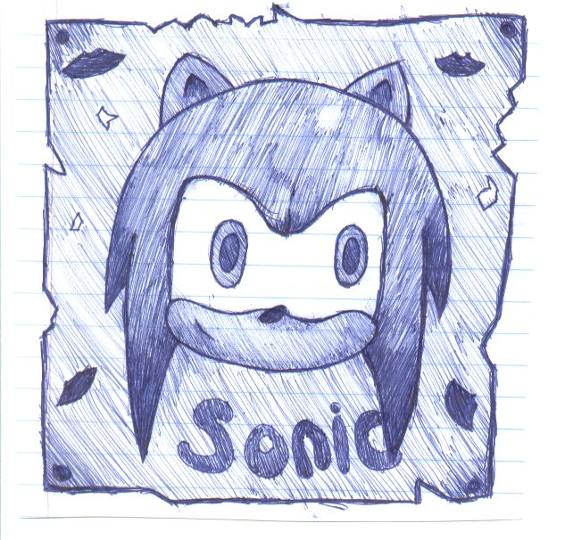 Sonic doodle by RachelTheFox