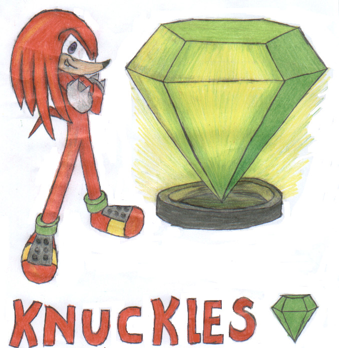 Knuckles looking very proud by RachelTheFox