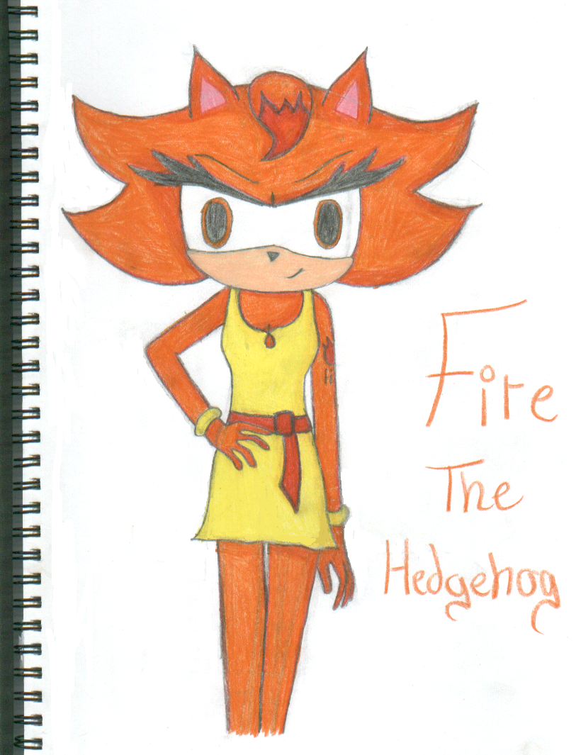Fire The Hedgehog by RachelTheFox
