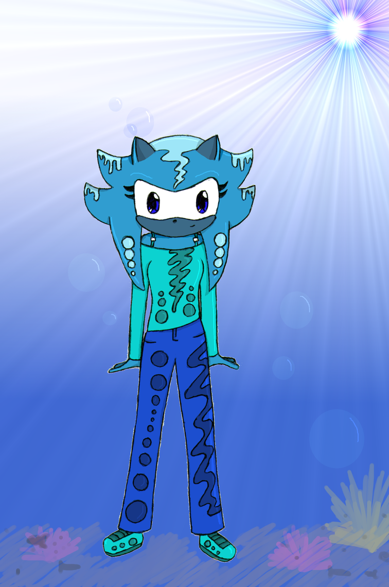 Water the hedgehog by RachelTheFox