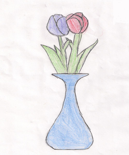 Vase of tulips by RacheyRach