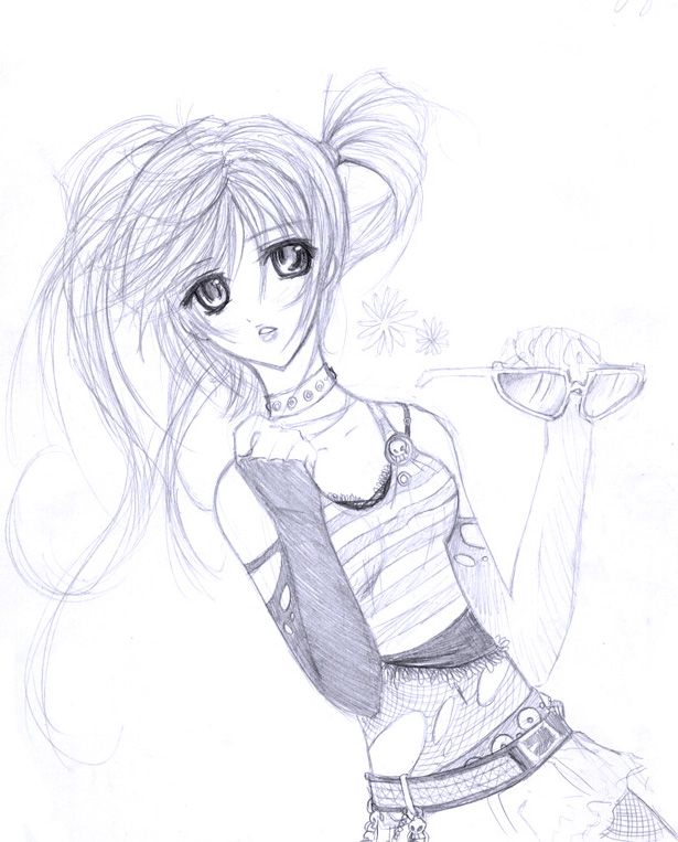 Anime girl ^^' by RadioactiveMeatball