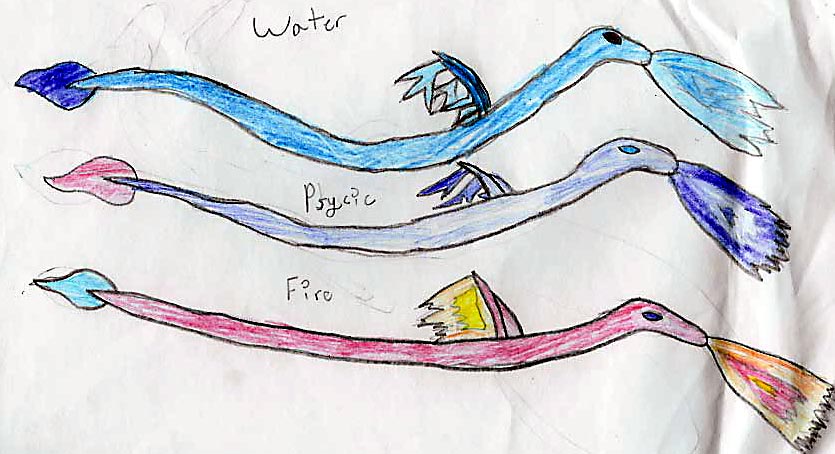 !!!!!fire, water, and psychic dragons!!!!!!!! by RaeandBB