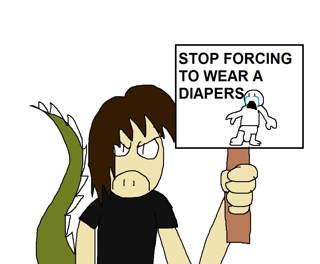 STOP FORCING TO WEAR A DIAPER by Rainbow-Dash-Rockz