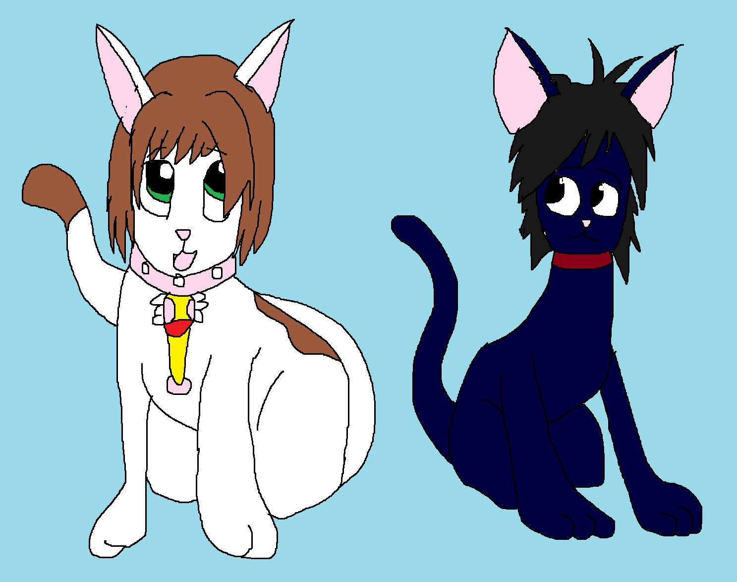 Sakura and Hiro as an Kitties by Rainbow-Dash-Rockz