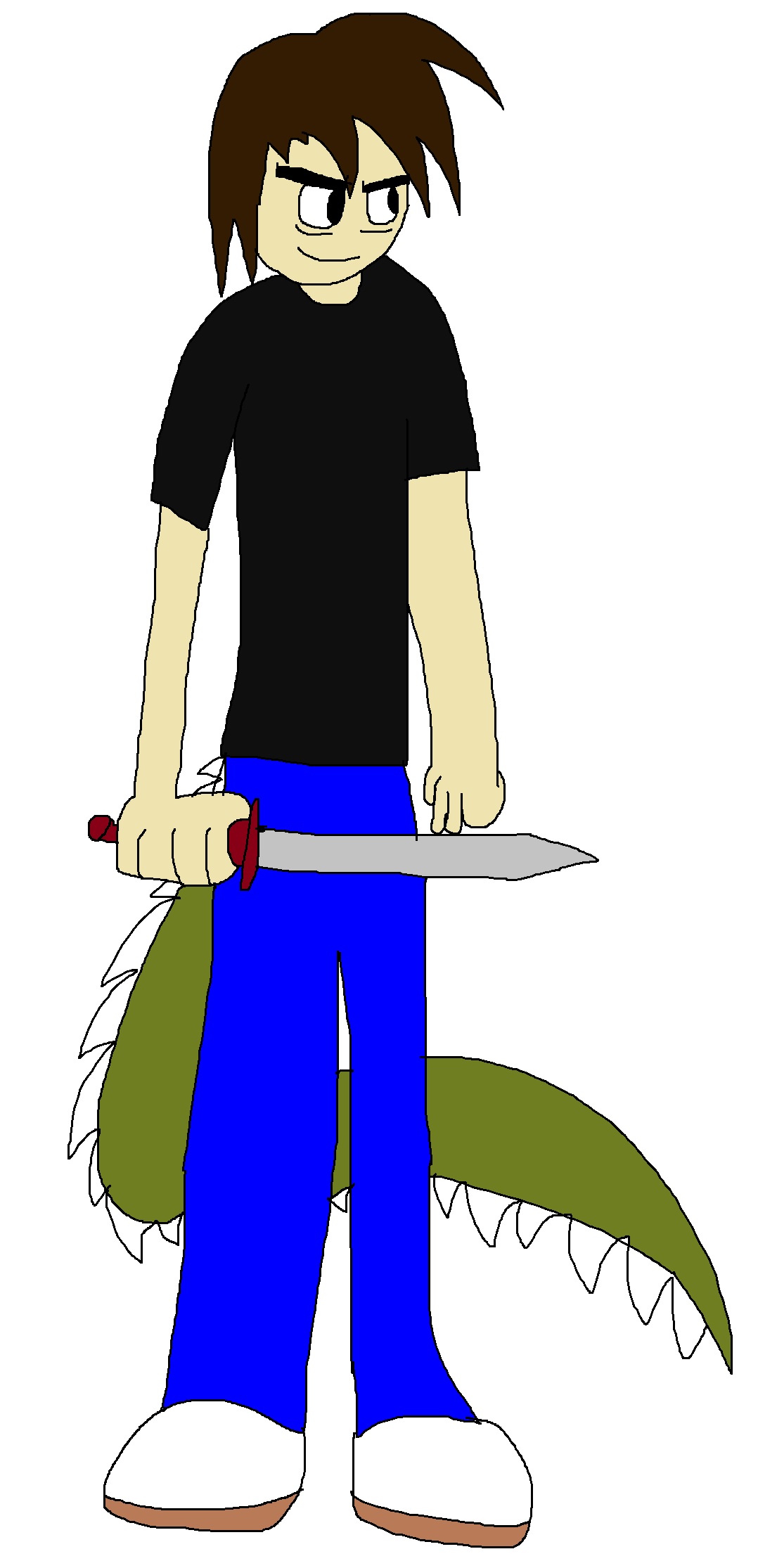 Arthur is holding a sword by Rainbow-Dash-Rockz