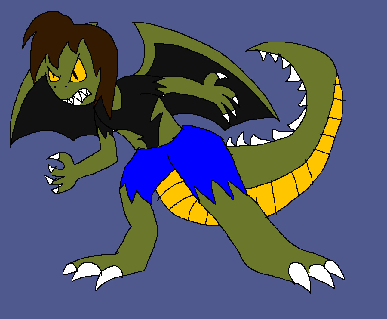 Arthur transforming into Dragon Crocodile Demon 2016 by Rainbow-Dash-Rockz