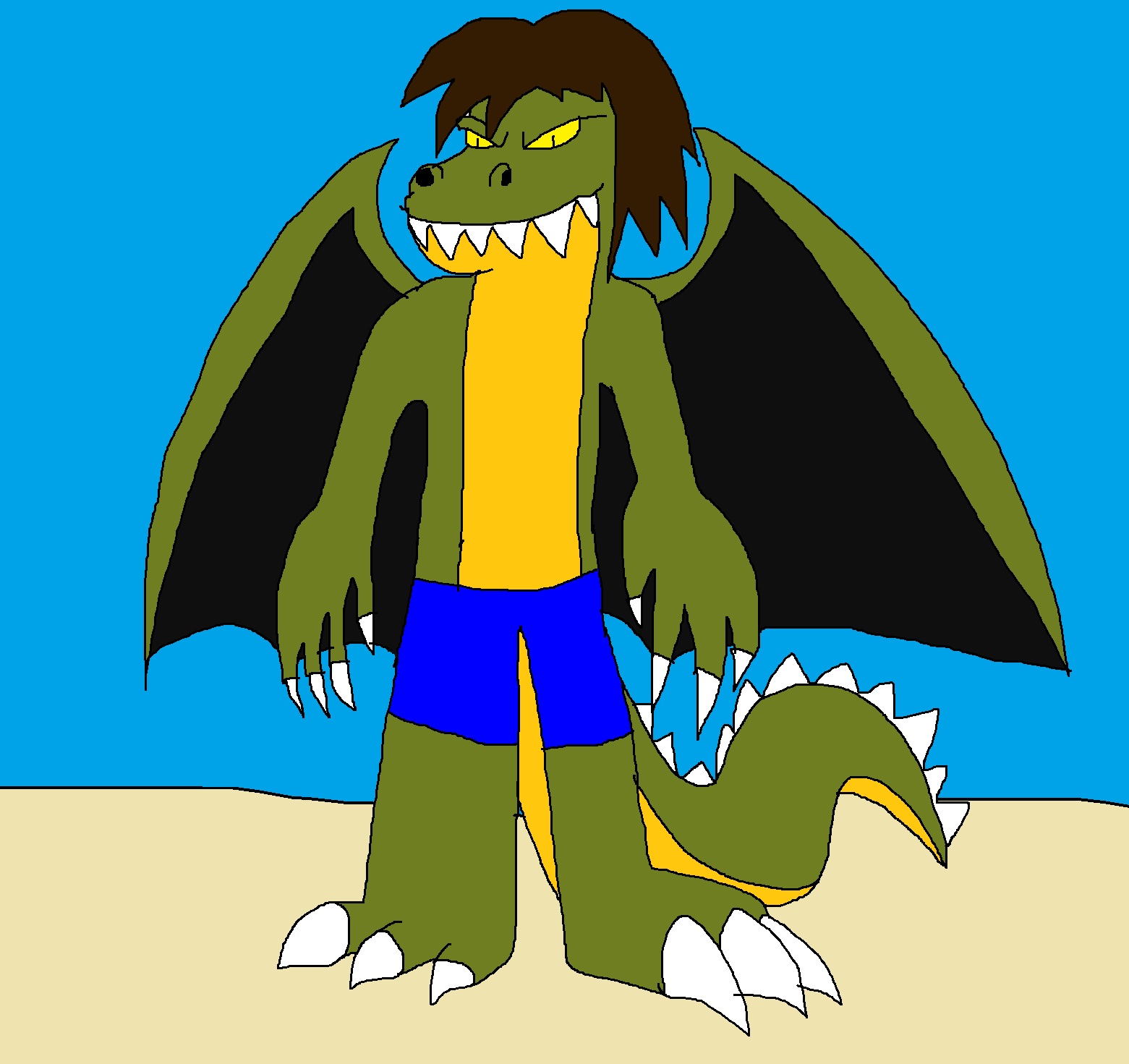Dragon Crocodile Demon Arthur by Rainbow-Dash-Rockz