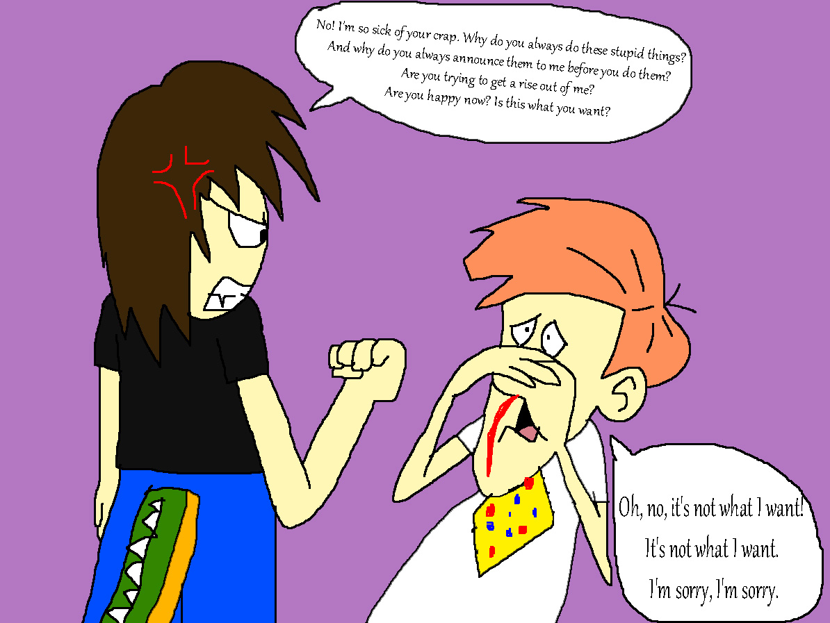 Arthur is very angry at Goofball John McGee for stupid things by Rainbow-Dash-Rockz