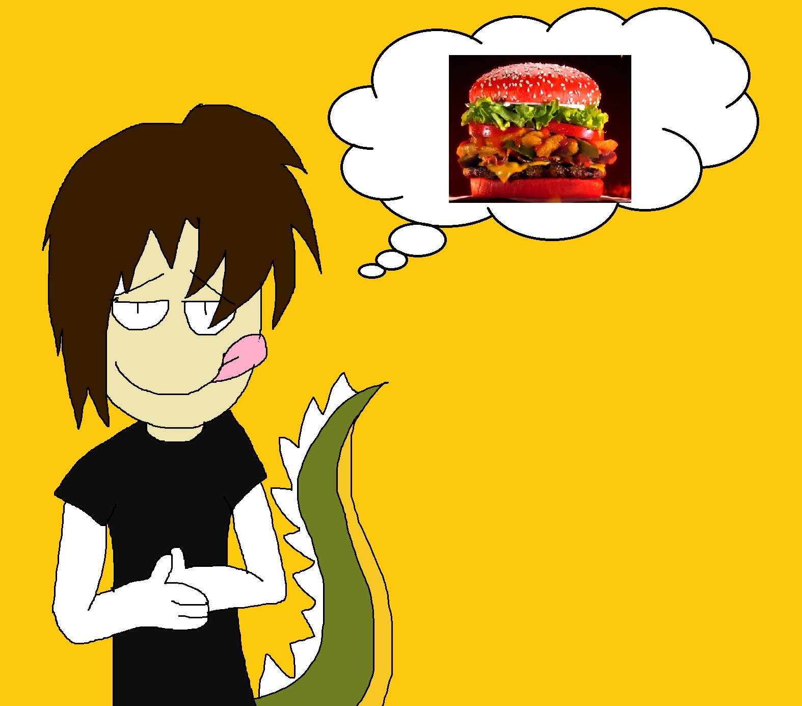 Arthur is thinking for a new Burger King sandwich by Rainbow-Dash-Rockz