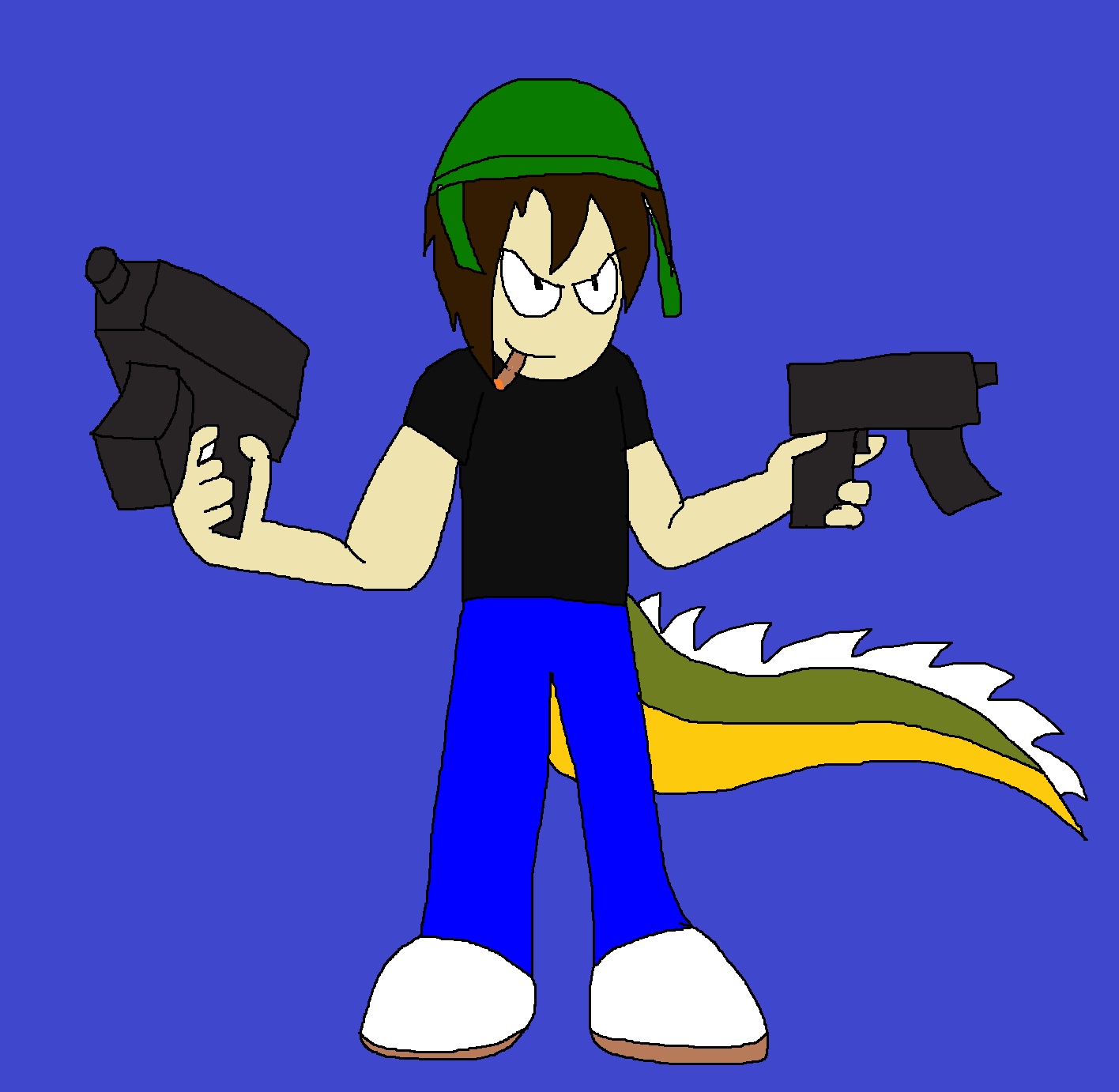 Arthur with a gun by Rainbow-Dash-Rockz