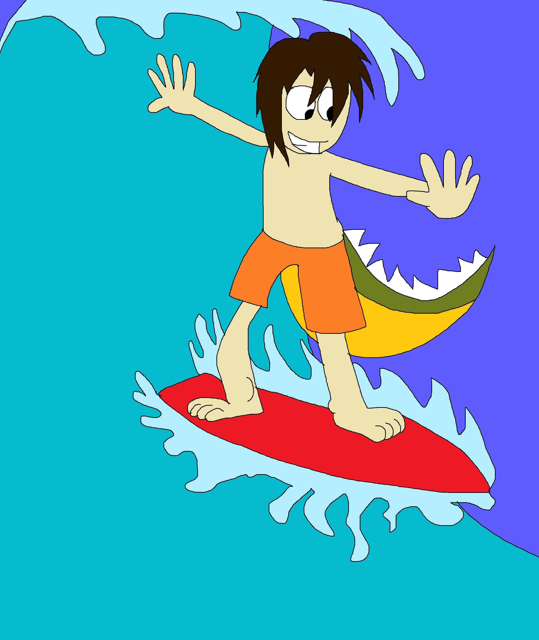 Arthur is surfing by Rainbow-Dash-Rockz