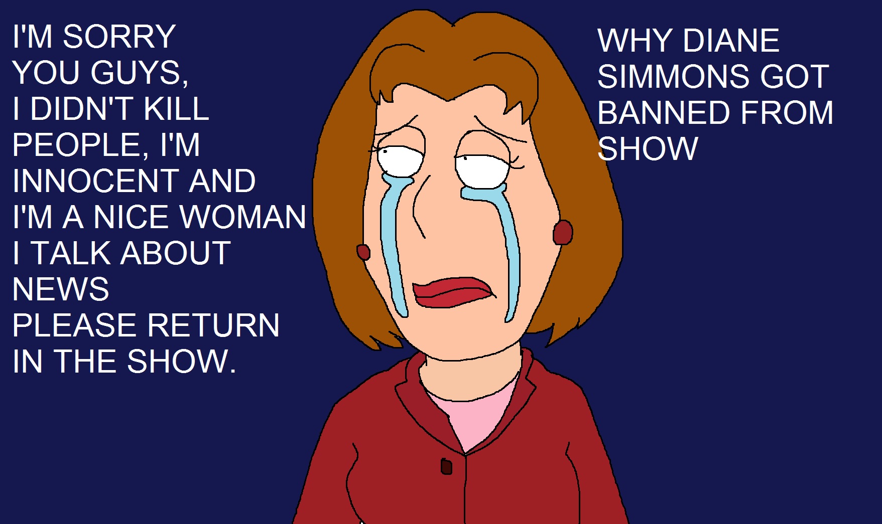 Diane Simmons is not allowed on show by Rainbow-Dash-Rockz