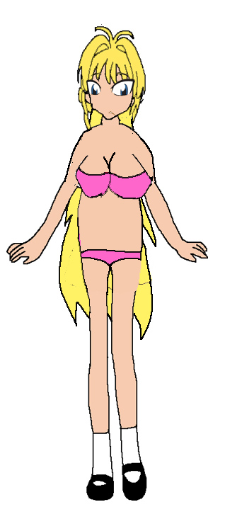 Sakura with blond hair with Bathing Suit by Rainbow-Dash-Rockz