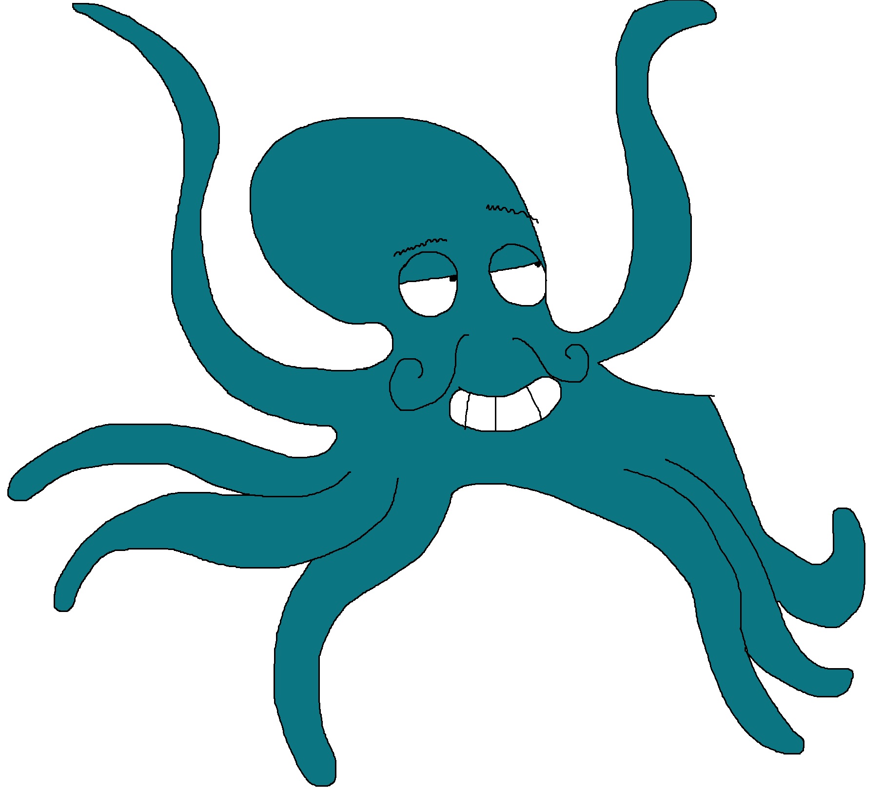 Smiling Octopus by Rainbow-Dash-Rockz