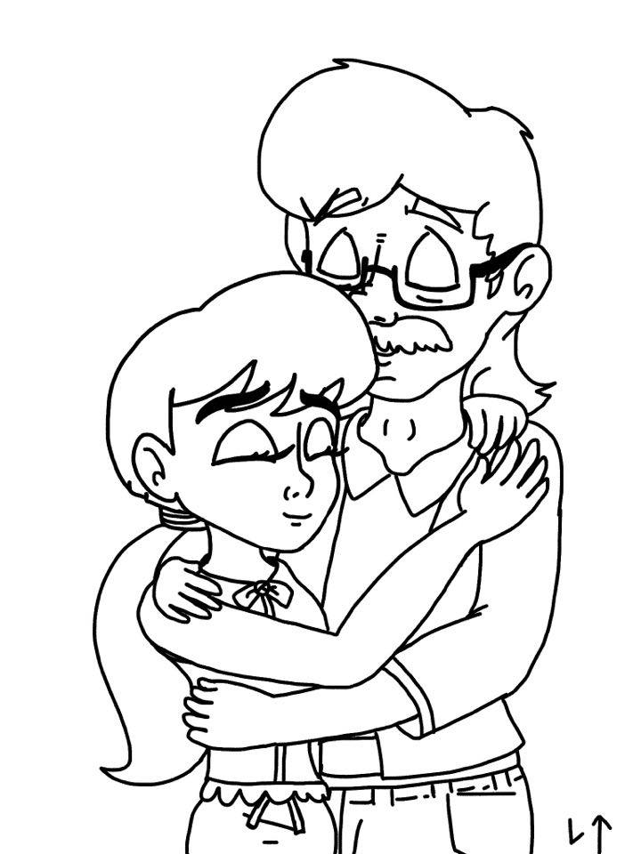 Melody hugging Geppetto (Requested) by Rainbow-Dash-Rockz