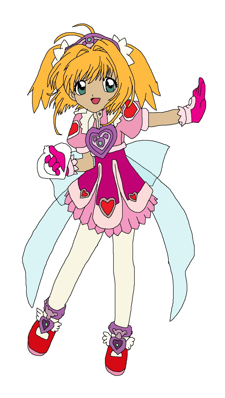 Sakura dressed as Yumi's Cyber Ace by Rainbow-Dash-Rockz