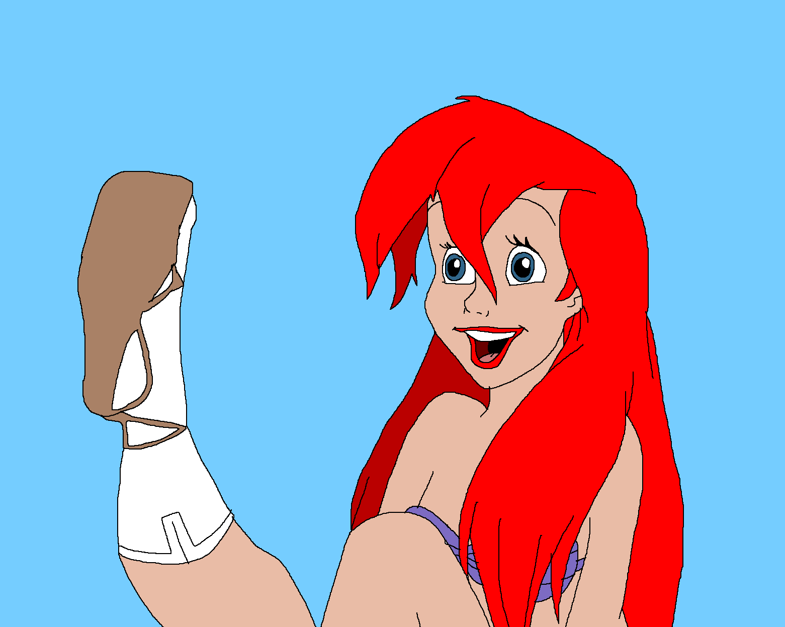 Ariel has a Bleach Soul Reaper Sandals by Rainbow-Dash-Rockz