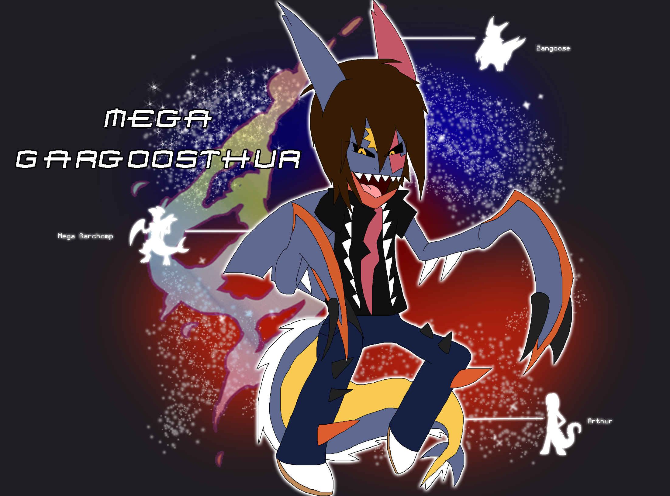 Fusion - Mega Gargoosthur by Rainbow-Dash-Rockz