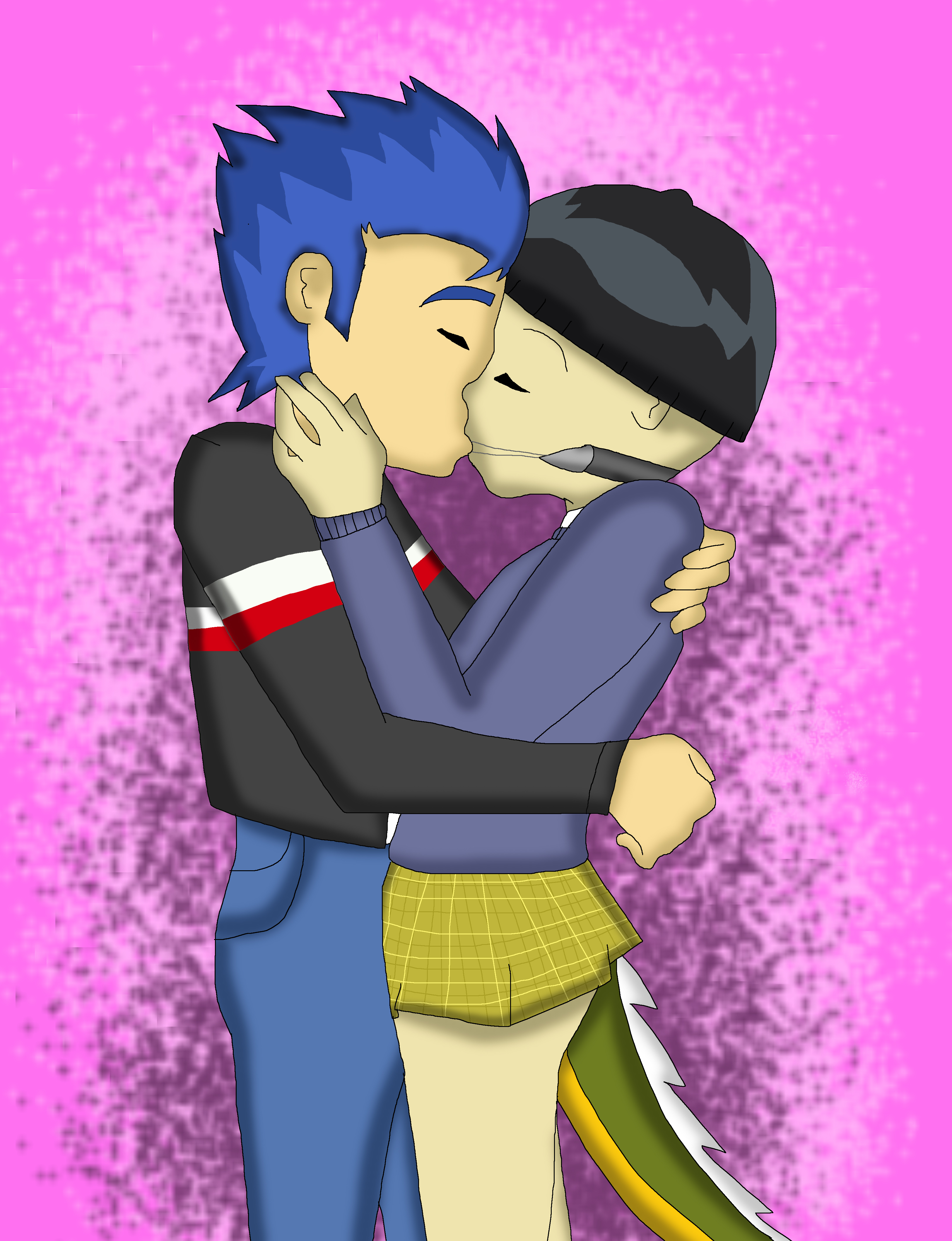 Flash Sentry and Audrey Kissing by Rainbow-Dash-Rockz