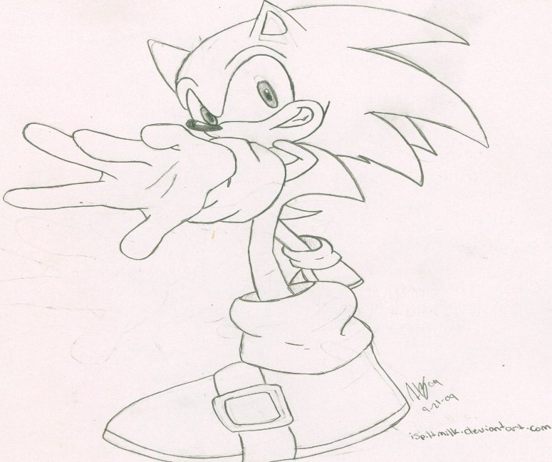 Sonic the Hedgehog by RaineandSonic