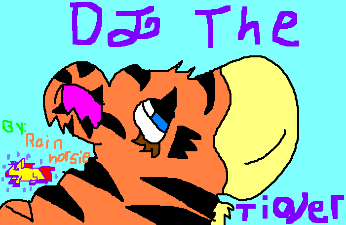 Dj my new Tiger Character by Rainhorsie