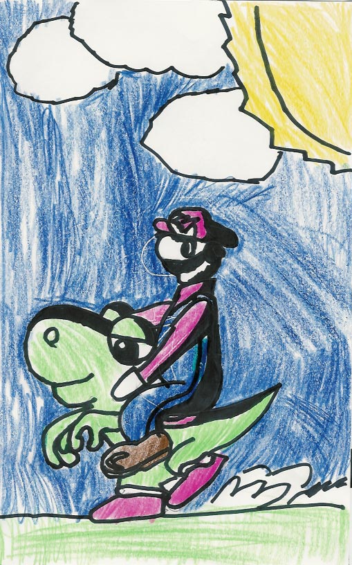 Mario and Yoshi by Ramie11