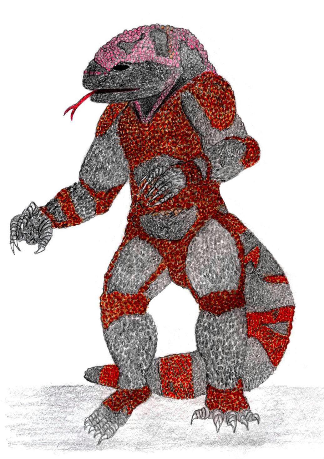 Gila Monster Anthro by Ran_The_Hyena