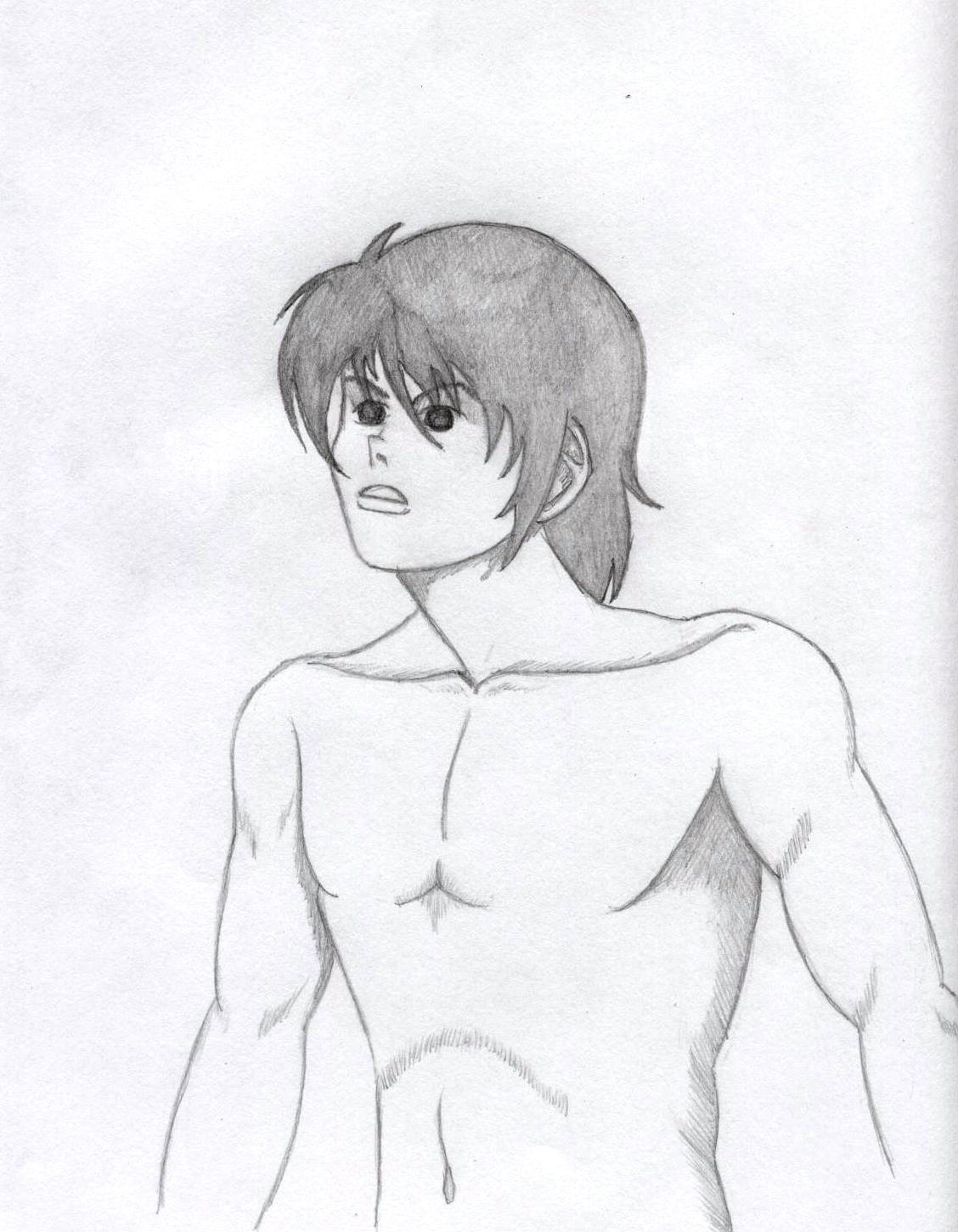 Sho Fukamachi, shirtless 1 by Ran_The_Hyena