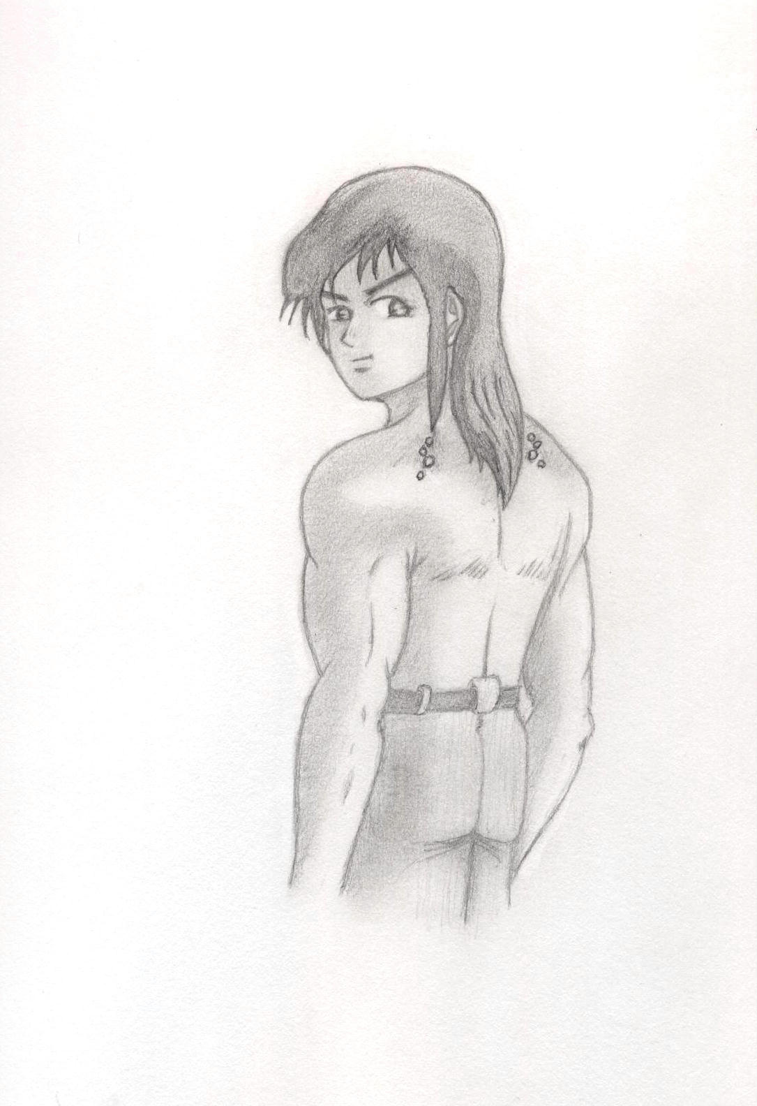 Sho Fukamachi, shirtless 3 by Ran_The_Hyena
