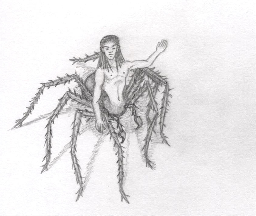 Strange Creature 4, Arachnataur 1 by Ran_The_Hyena