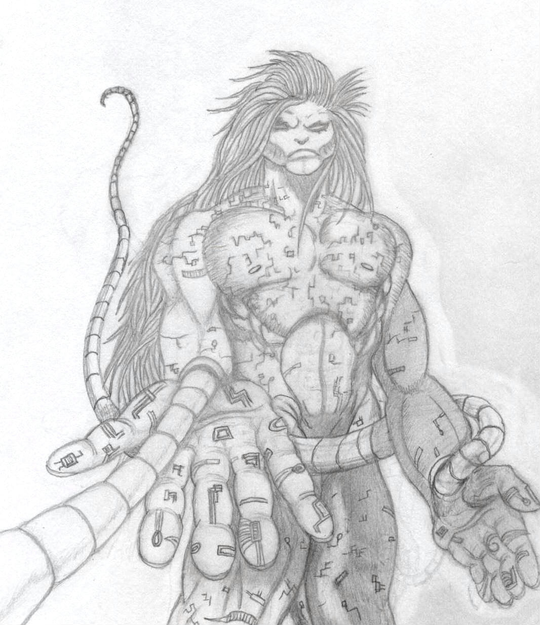 Omega Red redone by Ran_The_Hyena