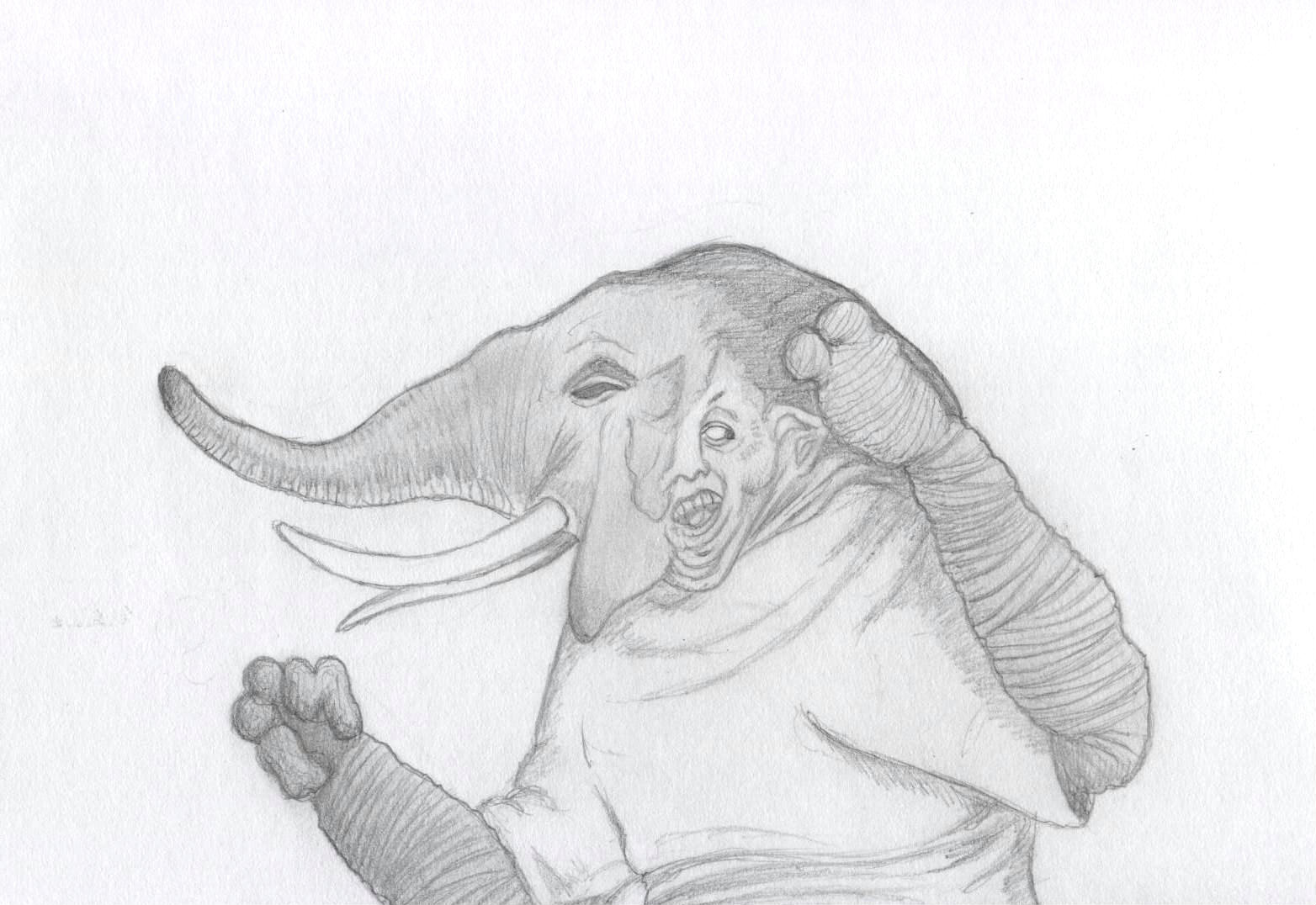 Elephant Un-Man by Ran_The_Hyena