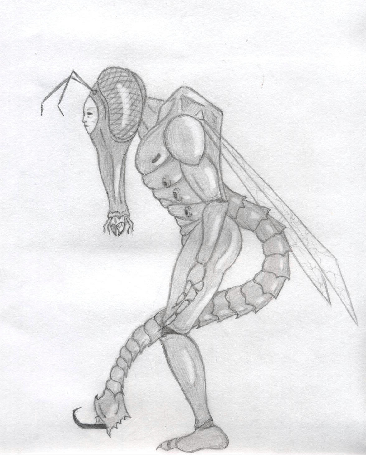 Scorpionfly, full length profile, finished by Ran_The_Hyena