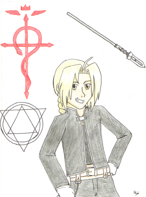 Edward Elric, in color! by RangerGirl