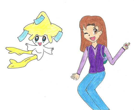 Rina with Jirachi by Ranson