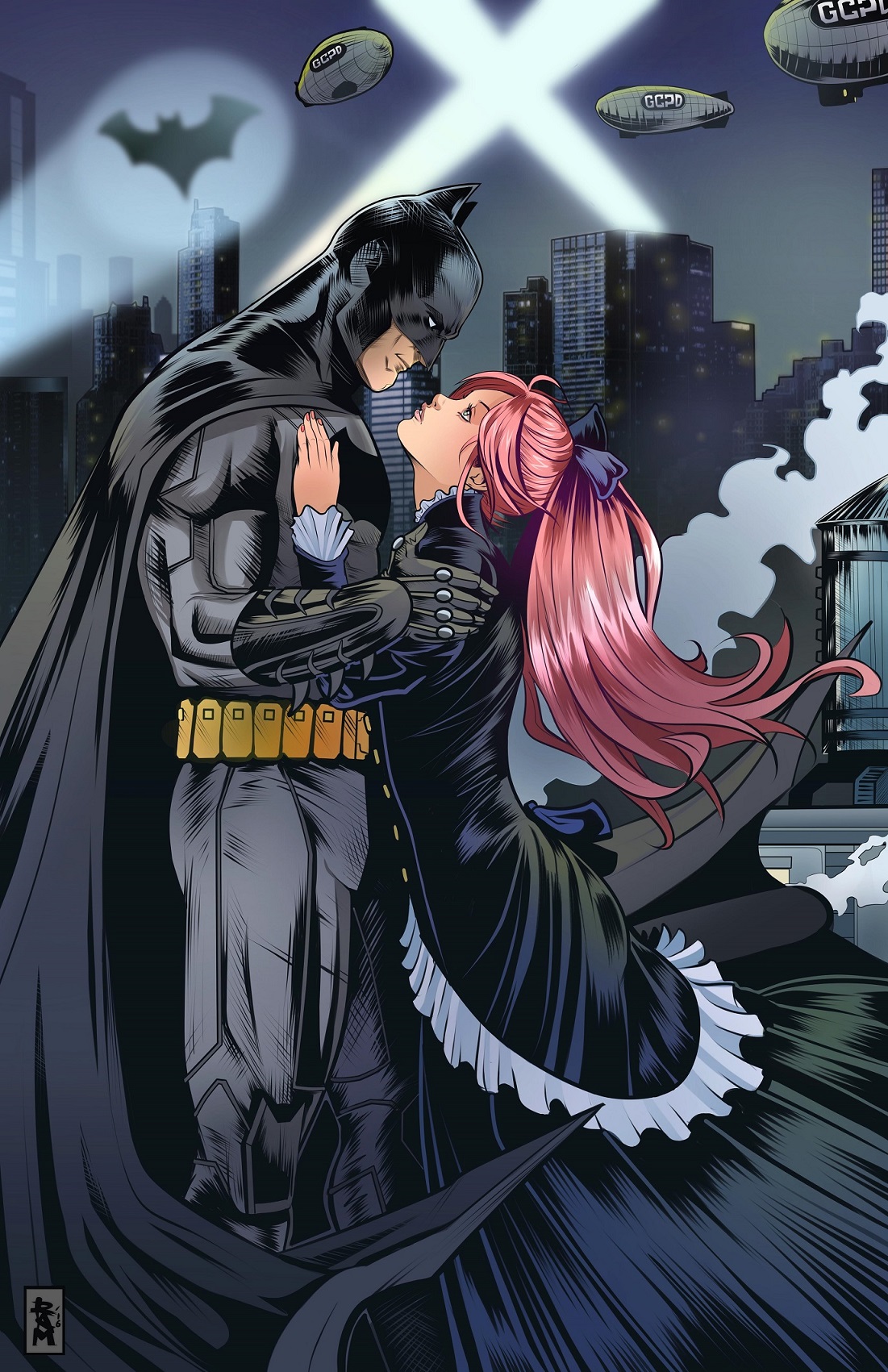 Batman X Akasha Bloodriver by Raphael555