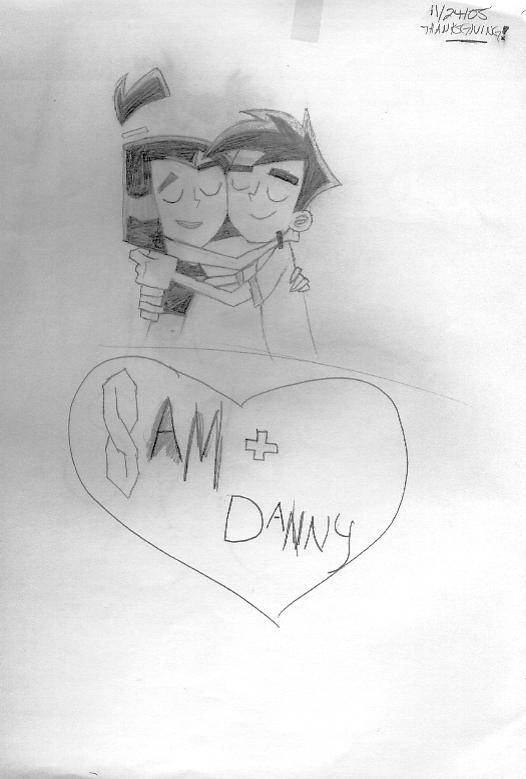 A Sam And Danny Hug by RavenGothGirl
