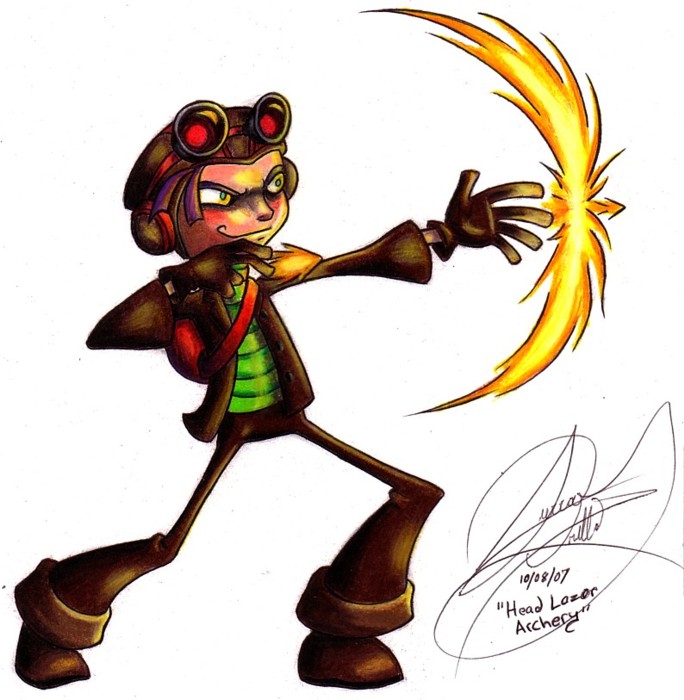 Psychonauts- Head Archery by RavenScarlett