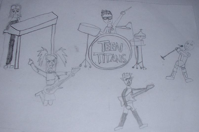 Teen Titans rock session by Ravenfan247