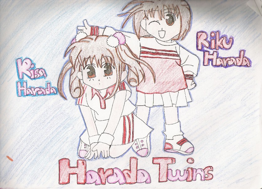 chibi harada twins by RayKonsGirl