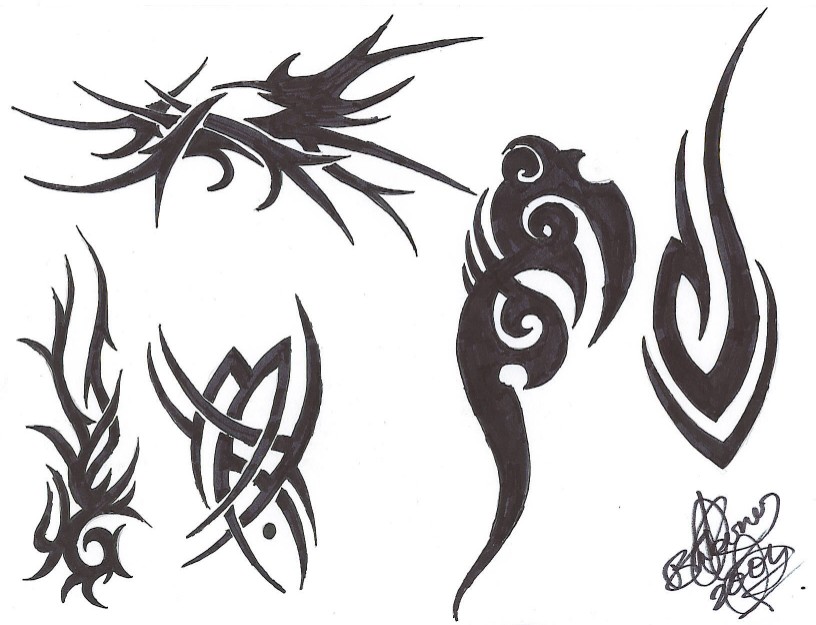 More tattoo designs by Razael