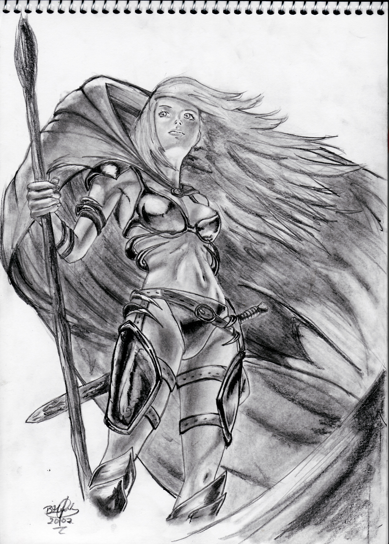 Warrior Lady by Razael
